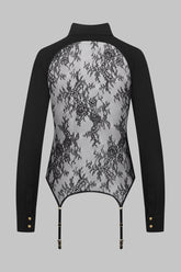 032 - Back lace garter shirt 