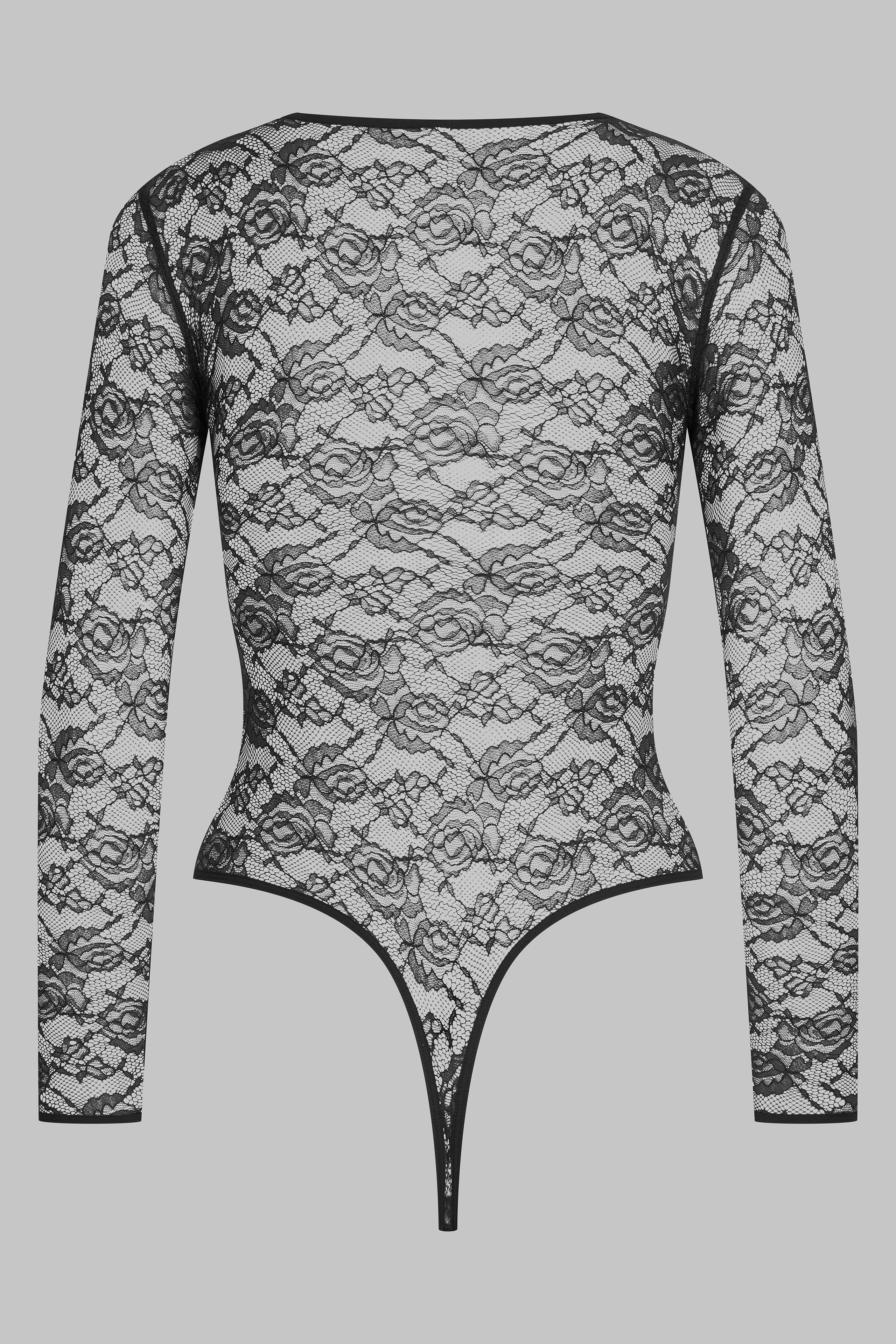 Long-sleeved thong bodysuit - Flashback