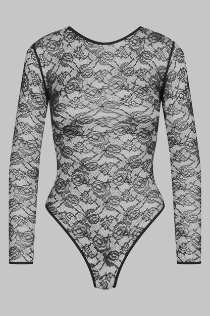 Long-sleeved thong bodysuit - Flashback