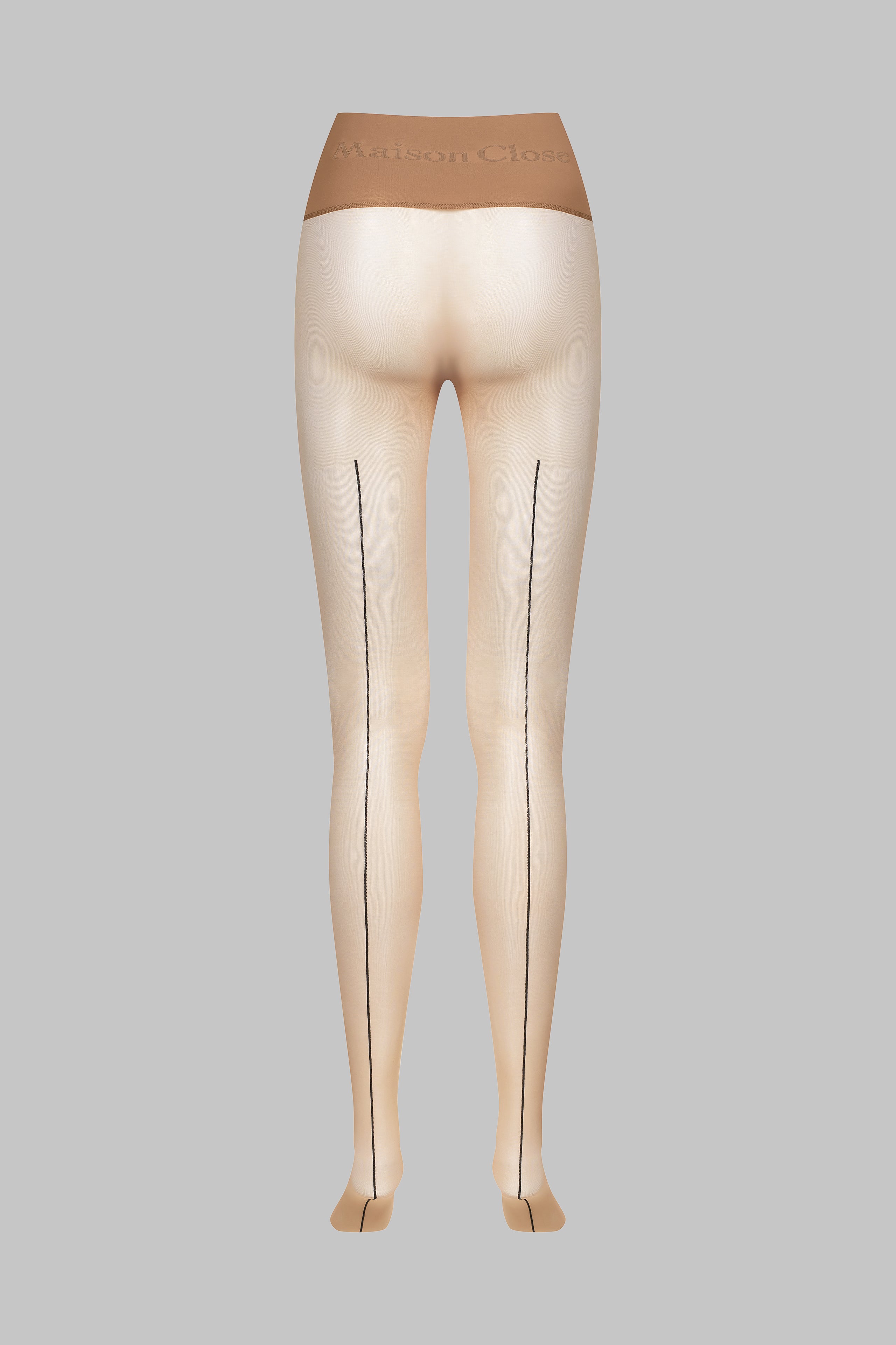 Signature Back Seam Seamless Tights - 20D - Medium Nude - Les Coquetteries