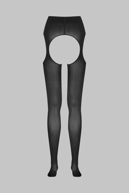 Open Tights Garter Belt 70D - Black - LEGWEAR