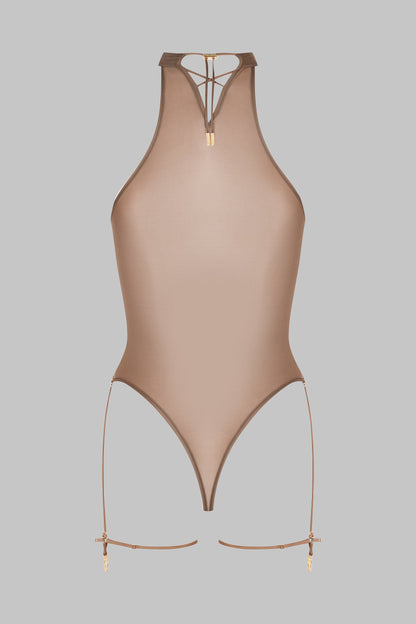 Halter Neck Thong Bodysuit - French Kiss Light