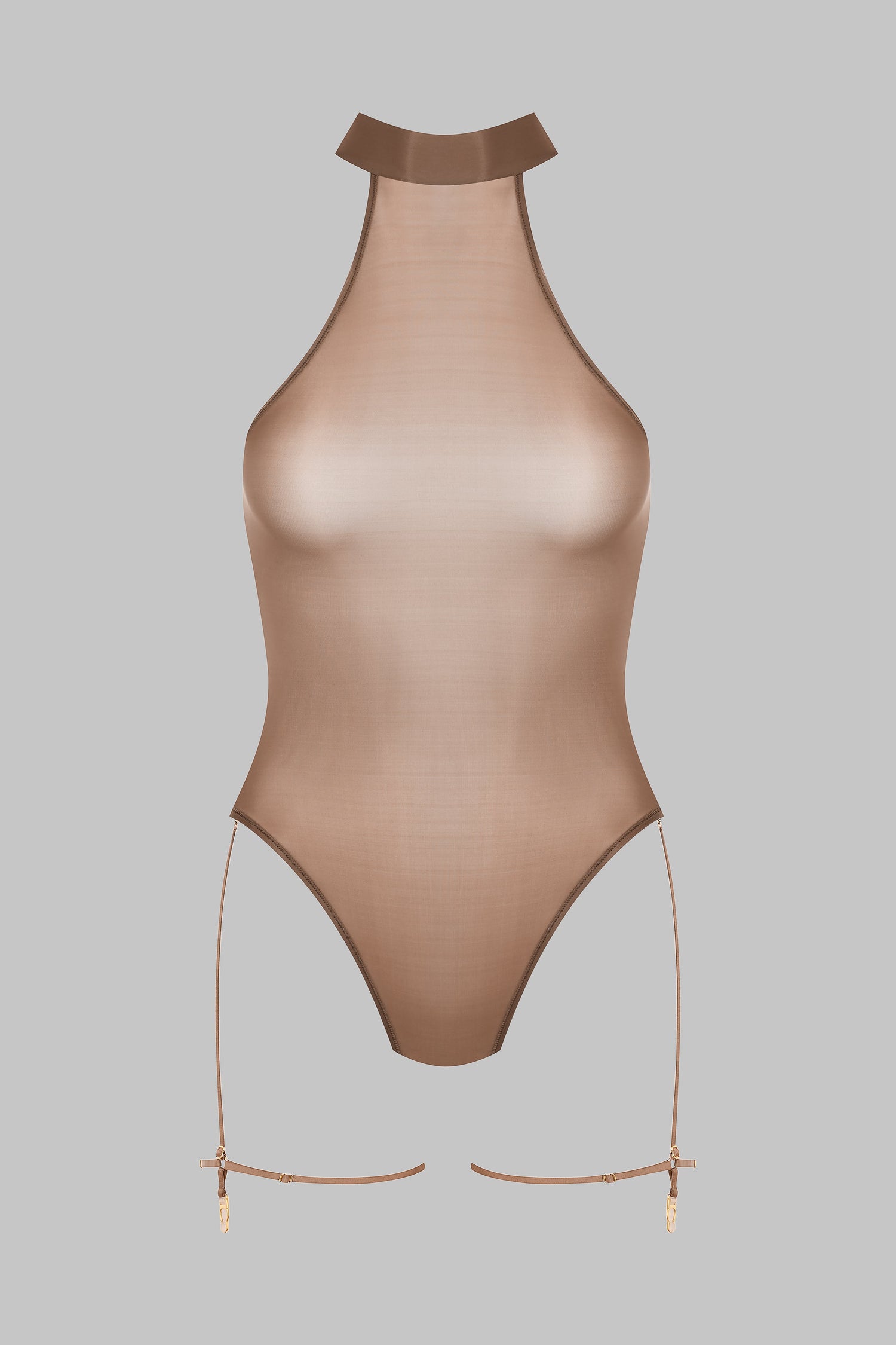 Halter Neck Thong Bodysuit - French Kiss Light