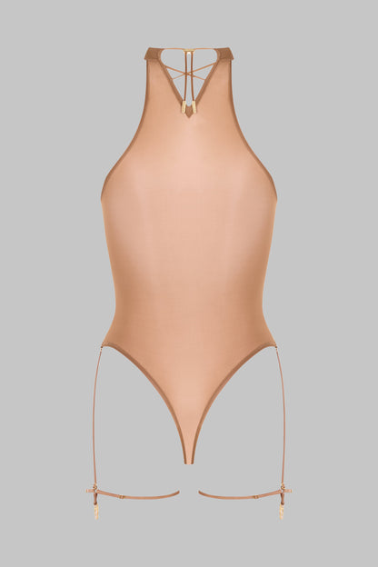 Halter Neck Thong Bodysuit - French Kiss Light