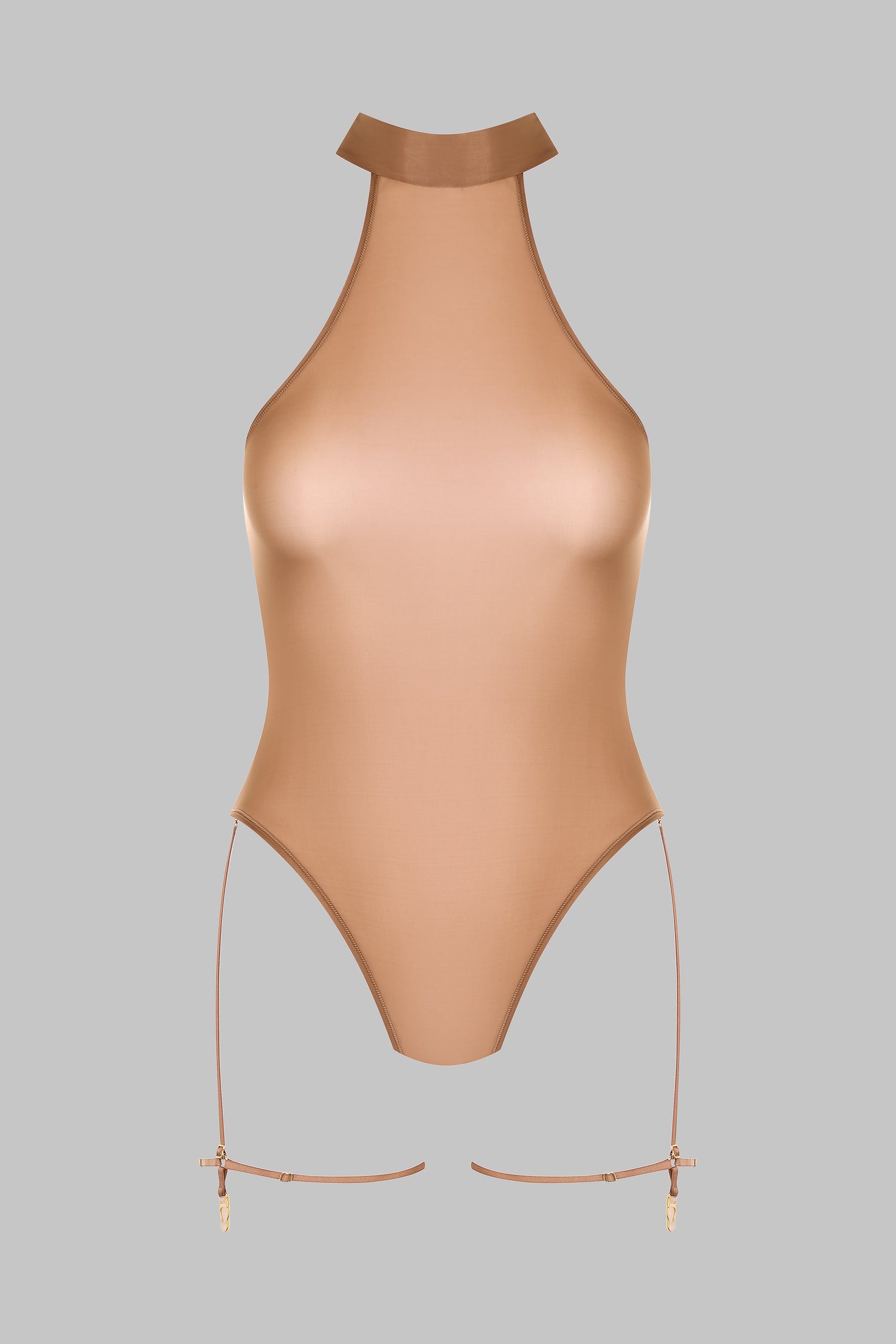 Halter Neck Thong Bodysuit - French Kiss Light