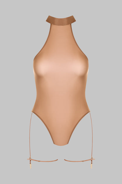 Halter Neck Thong Bodysuit - French Kiss Light