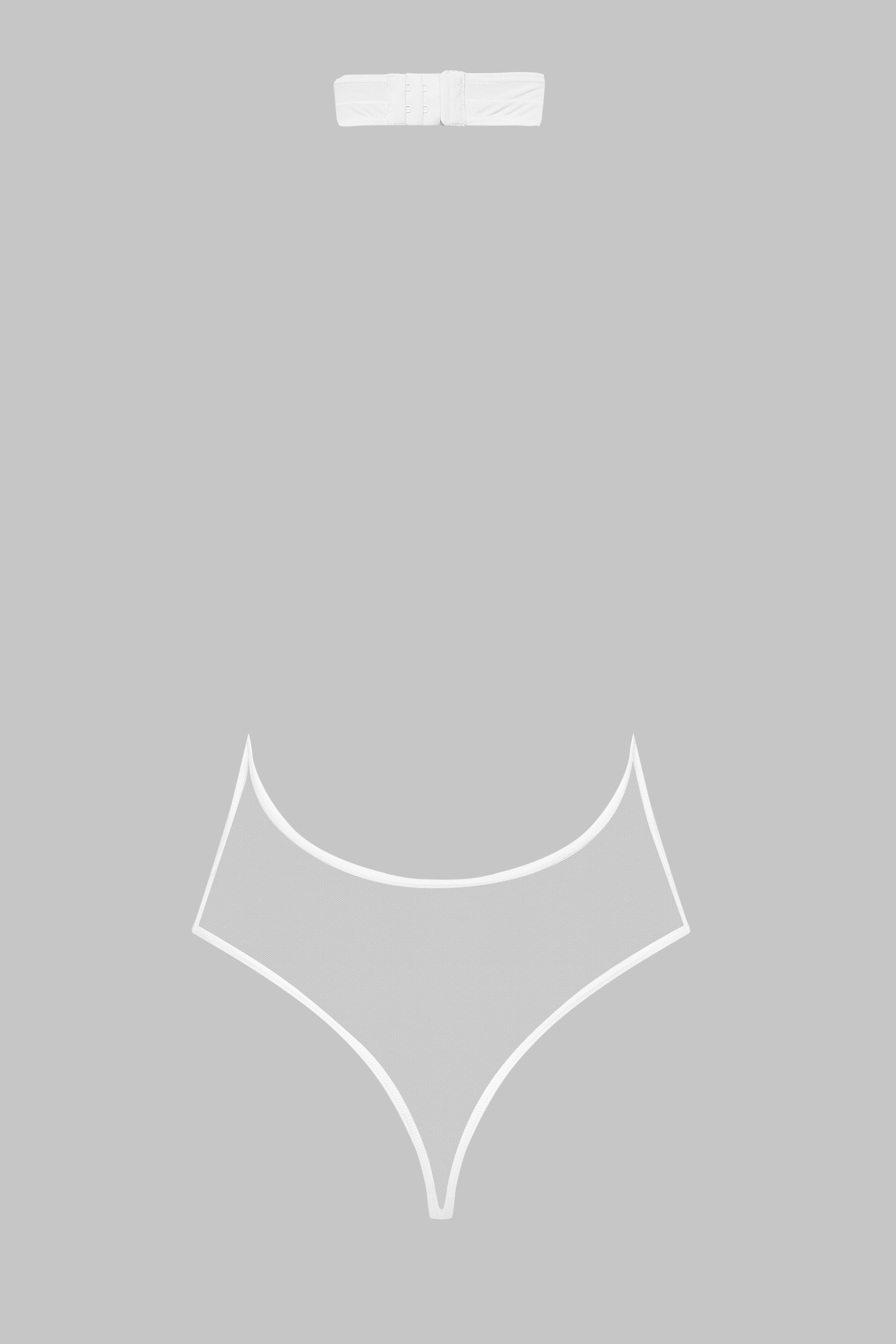 V-Neck Thong Bodysuit - Pure Tentation