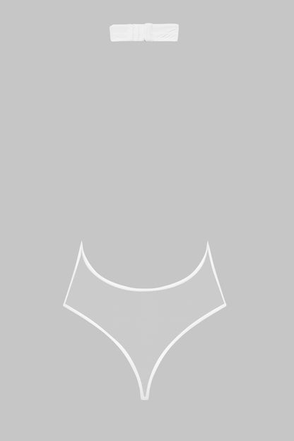 V-Neck Thong Bodysuit - Pure Tentation