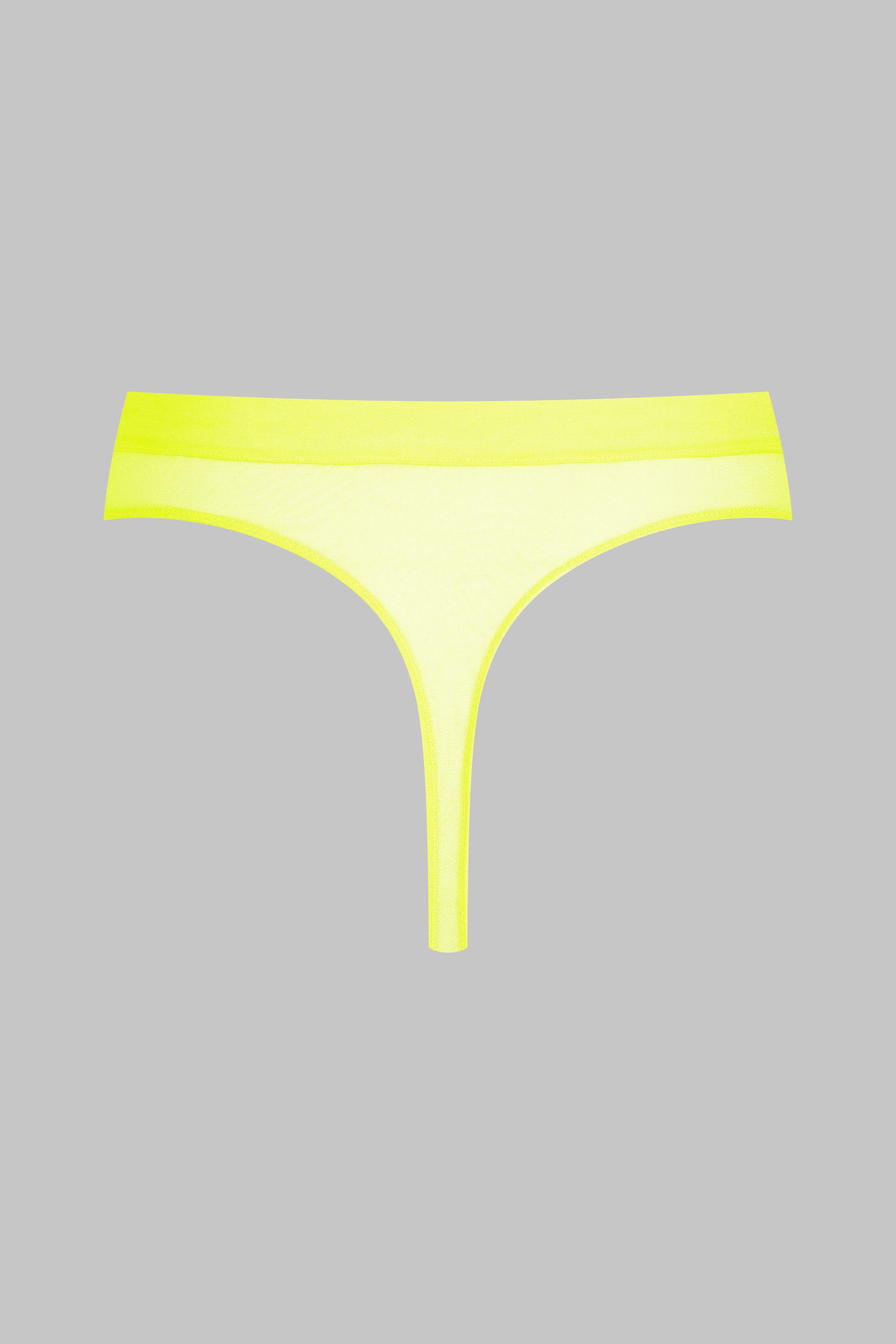 High-waist Thong - Corps à Corps Neon