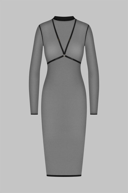 Midi dress with harness - Corps à Corps